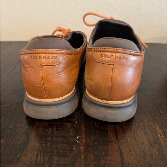 Cole Haan 2.0 Zerogrand Lined Laser Wingtip Oxford British Tan/Java 14W - Picture 12 of 13